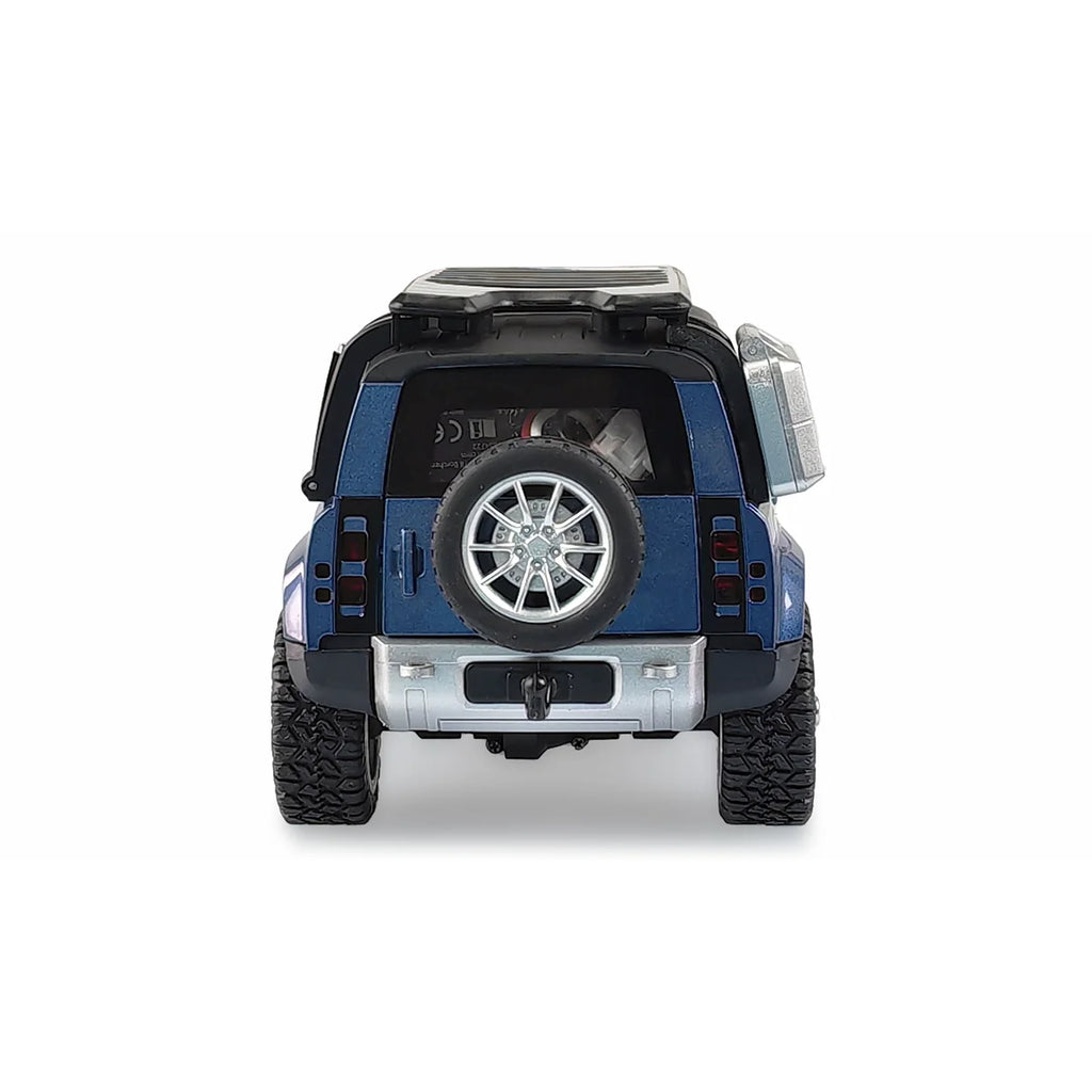 Amewi D110X24 Metall Scale Crawler 4WD Blau 22664 im Maßstab 1:24 Crawler RTR – Rückansicht