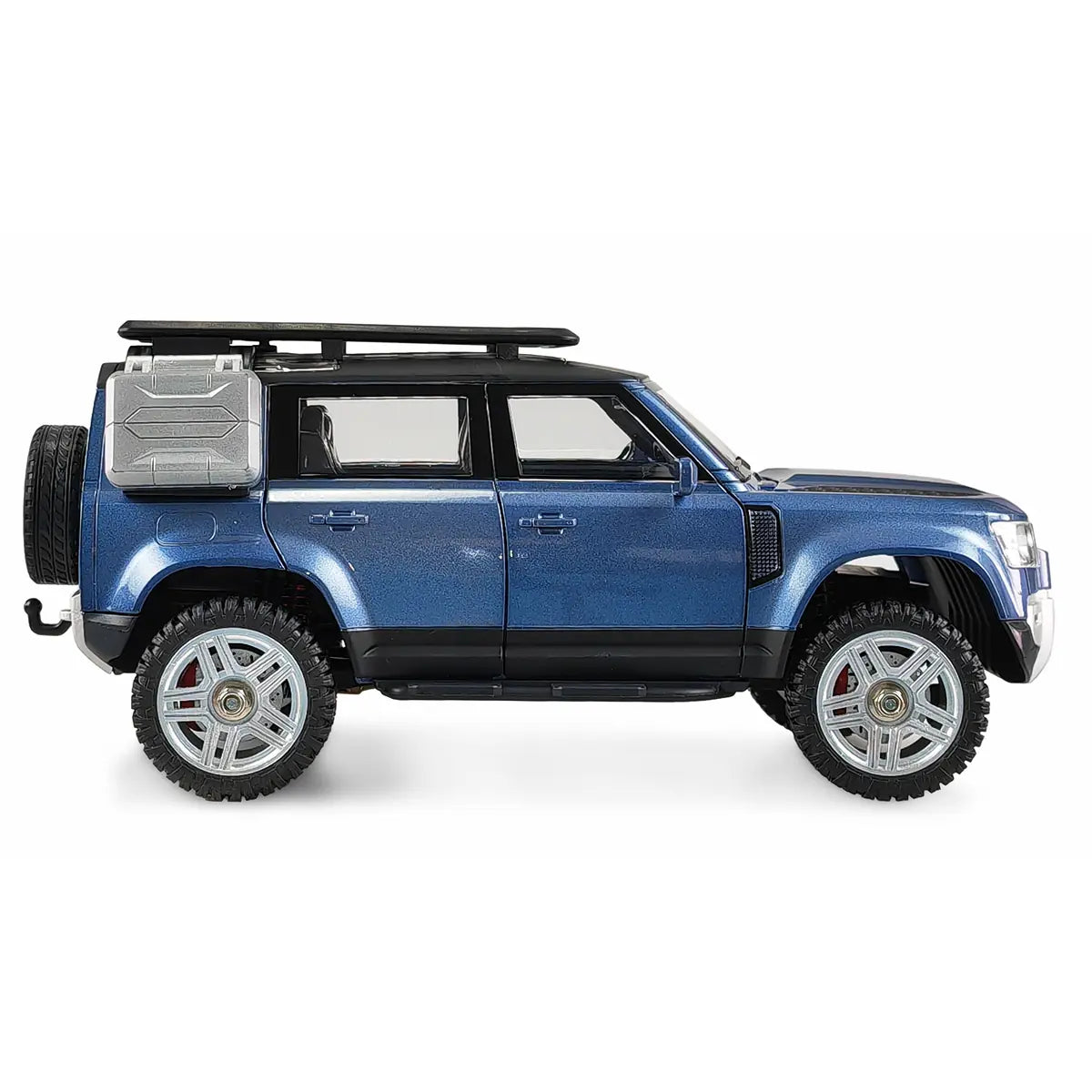 Amewi D110X24 Metall Scale Crawler 4WD Blau 22664 im Maßstab 1:24 Crawler RTR – Seitenansicht