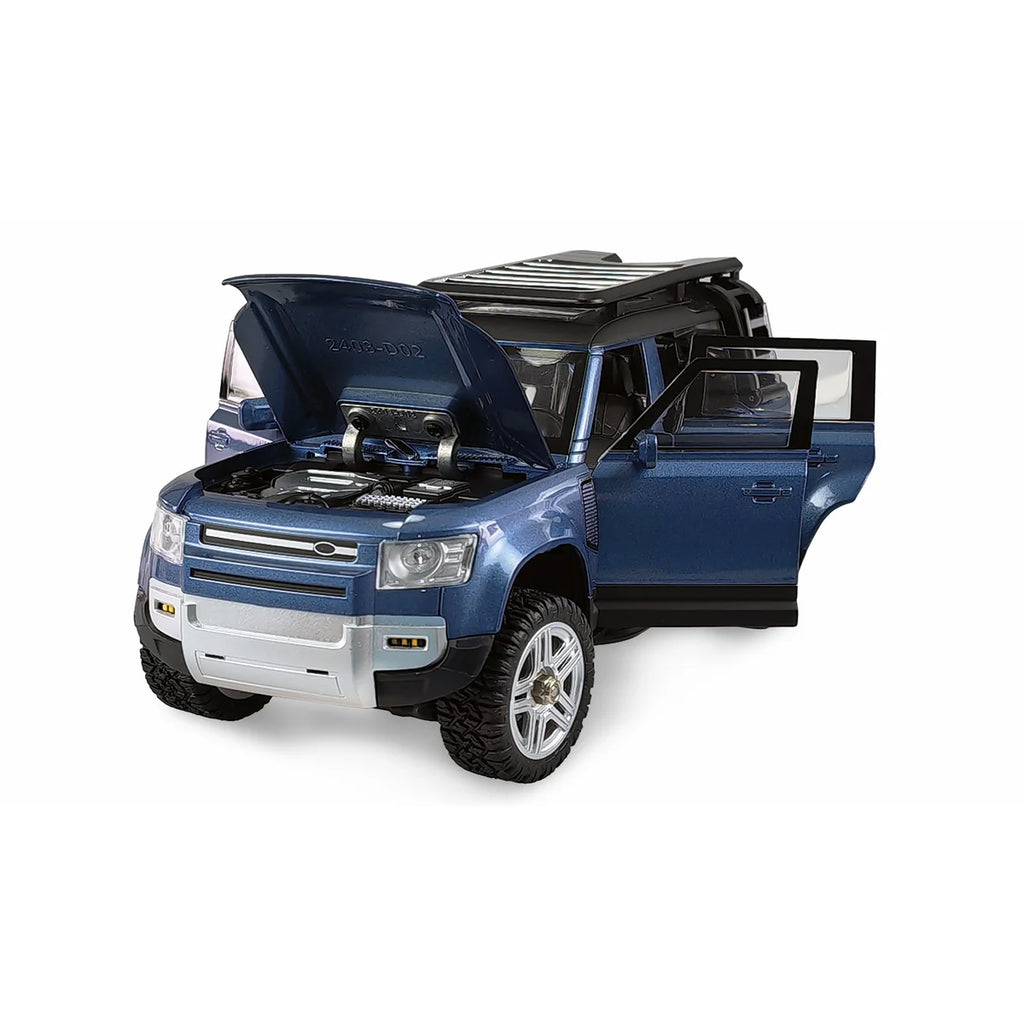 Amewi D110X24 Metall Scale Crawler 4WD Blau 22664 im Maßstab 1:24 Crawler RTR – Seitenansicht