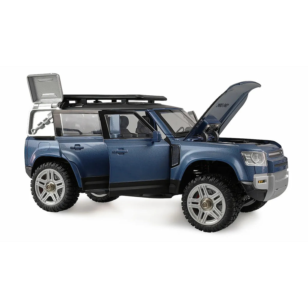 Amewi D110X24 Metall Scale Crawler 4WD Blau 22664 im Maßstab 1:24 Crawler RTR – Seitenansicht