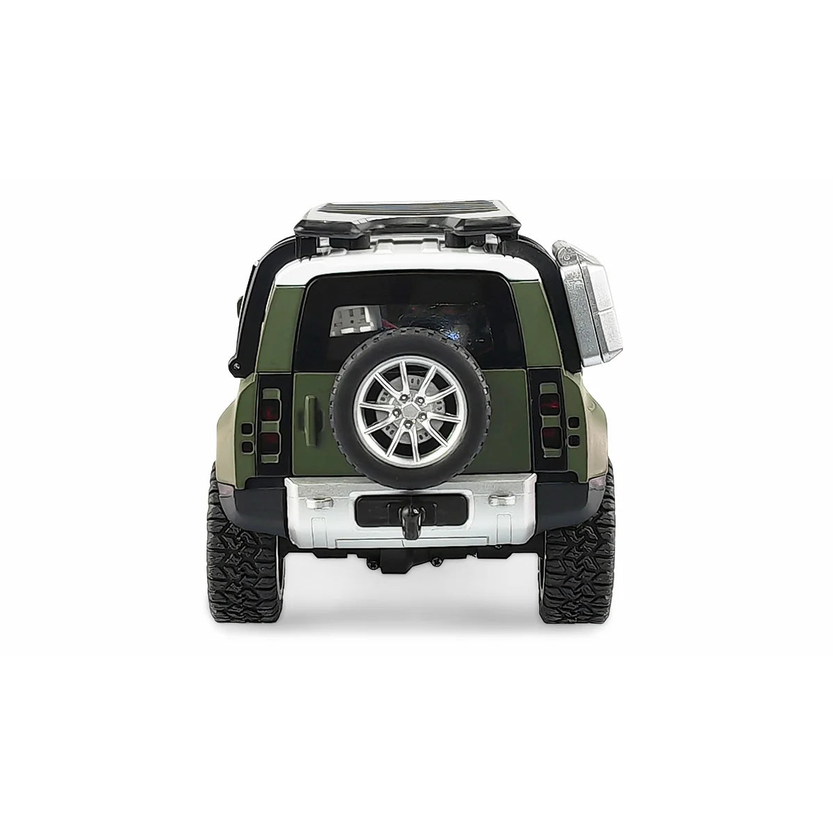 Amewi D110X24 Metall Scale Crawler 4WD Grün 22663 im Maßstab 1:24 Crawler RTR – Rückansicht