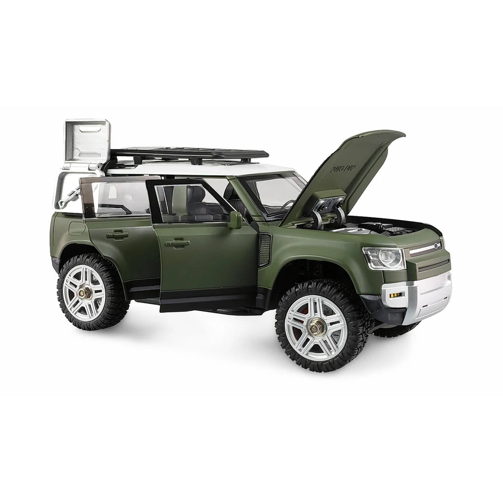 Amewi D110X24 Metall Scale Crawler 4WD Grün 22663 im Maßstab 1:24 Crawler RTR – Seitenansicht