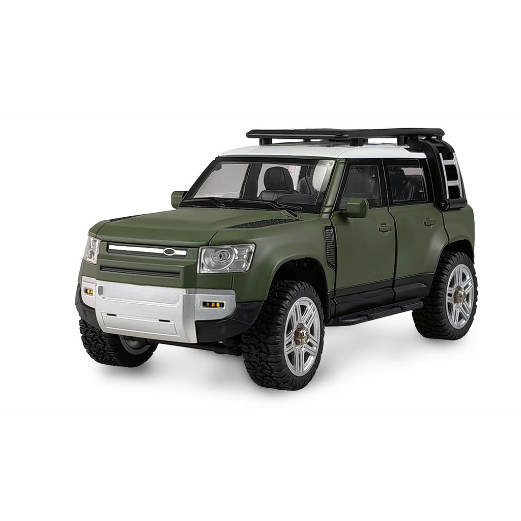 Amewi D110X24 Metall Scale Crawler 4WD Grün 22663 im Maßstab 1:24 Crawler RTR – Seitenansicht