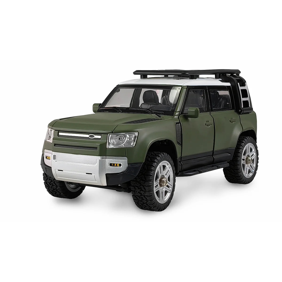 Amewi D110X24 Metall Scale Crawler 4WD Grün 22663 im Maßstab 1:24 Crawler RTR – Seitenansicht