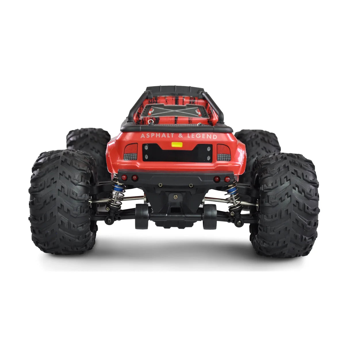 Amewi Daphoenodon Monstertruck 4WD mit Gyro Rot 22608 im Maßstab 1:12 Monster Truck RTR – Rückansicht