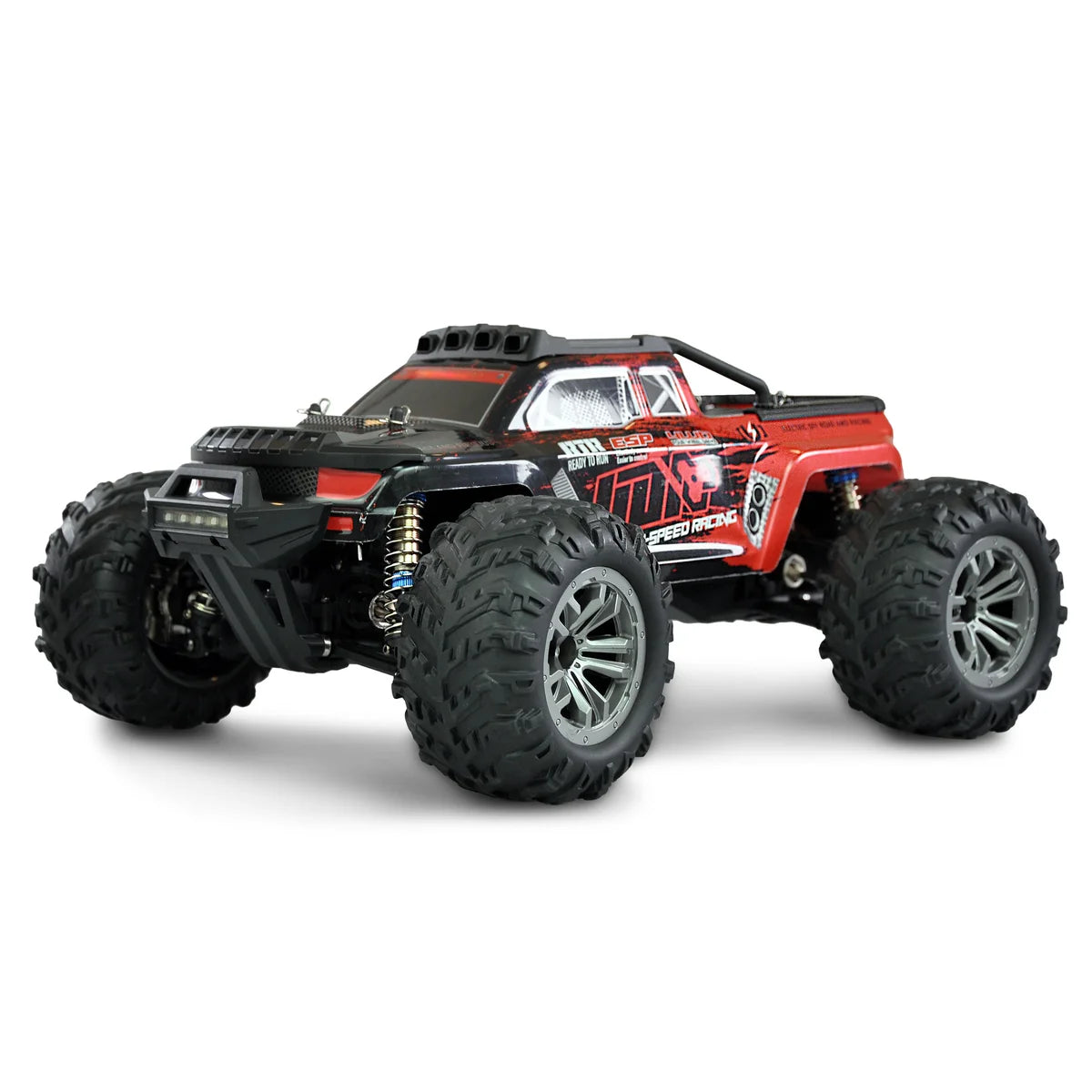Amewi Daphoenodon Monstertruck 4WD mit Gyro Rot 22608 im Maßstab 1:12 Monster Truck RTR – Seitenansicht