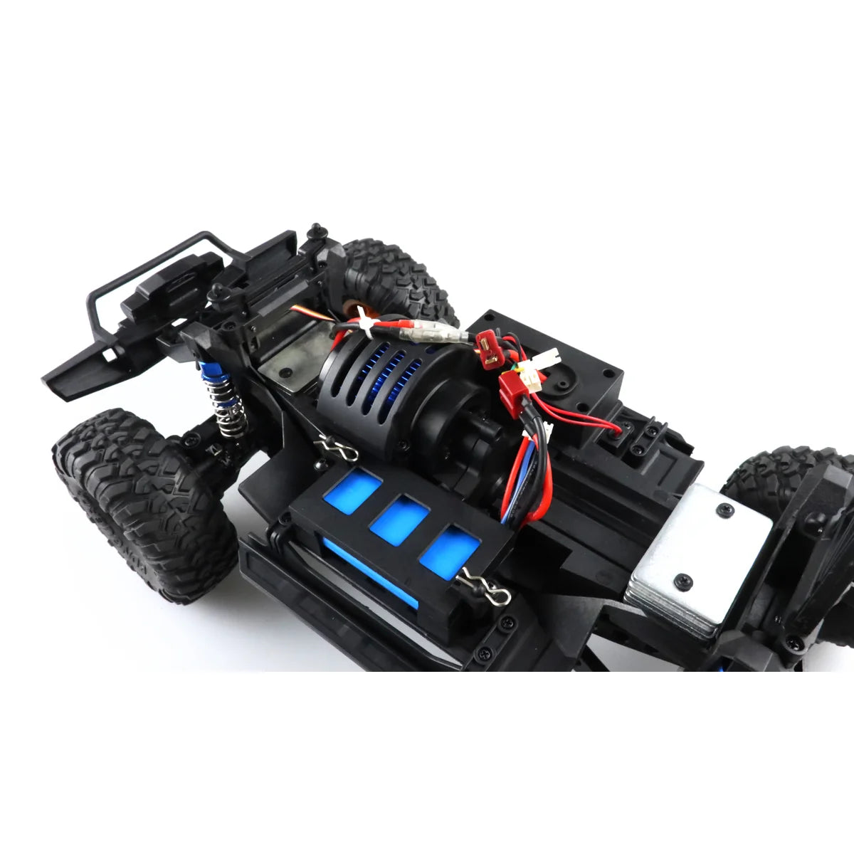 Amewi Dirt Climbing Beast Pick-up Crawler 4WD Schwarz/orange 22529 im Maßstab 1:10 Crawler RTR – Draufsicht