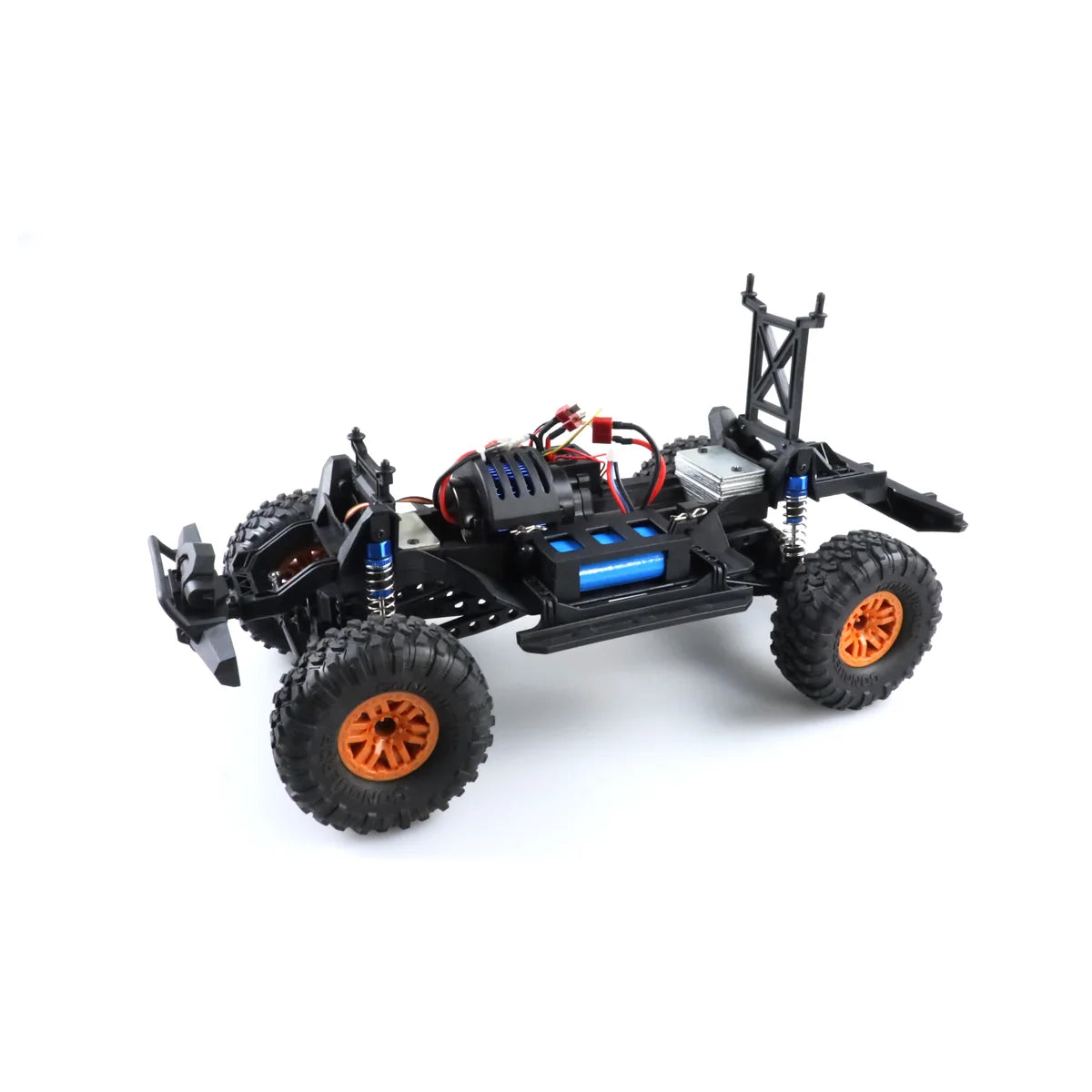Amewi Dirt Climbing Beast Pick-up Crawler 4WD Schwarz/orange 22529 im Maßstab 1:10 Crawler RTR – Seitenansicht