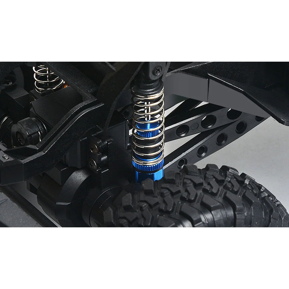 Amewi Dirt Climbing PickUp Crawler 4WD schwarz 22593 im Maßstab 1:10 Crawler RTR – Detailansicht
