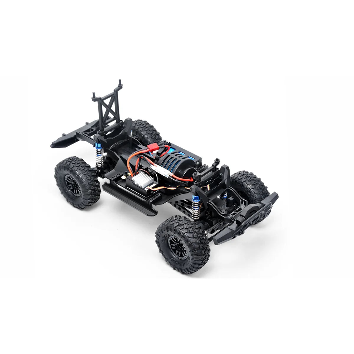Amewi Dirt Climbing PickUp Race Crawler 4WD blau 22594 im Maßstab 1:10 Crawler RTR – Draufsicht