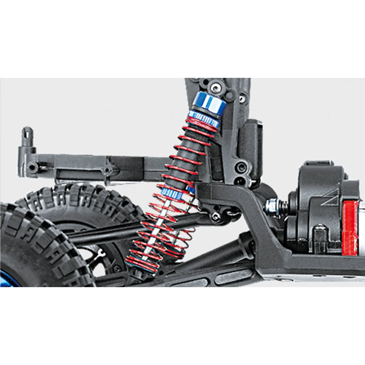 Amewi Eagle-3 Dune Buggy 4WD 22186 im Maßstab 1:12 Buggy RTR – Seitenansicht mit Federung und Reifen im Detail
