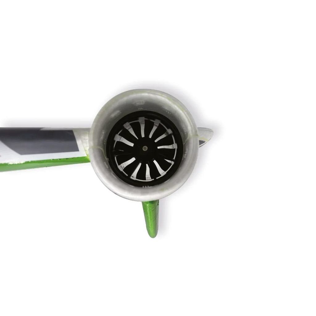 Amewi Eagle Twin V2 40mm EDF Nurflügler Grün 24141 Flugzeug PNP – Detailansicht EDF-Triebwerk mit Lüfterblättern frontal