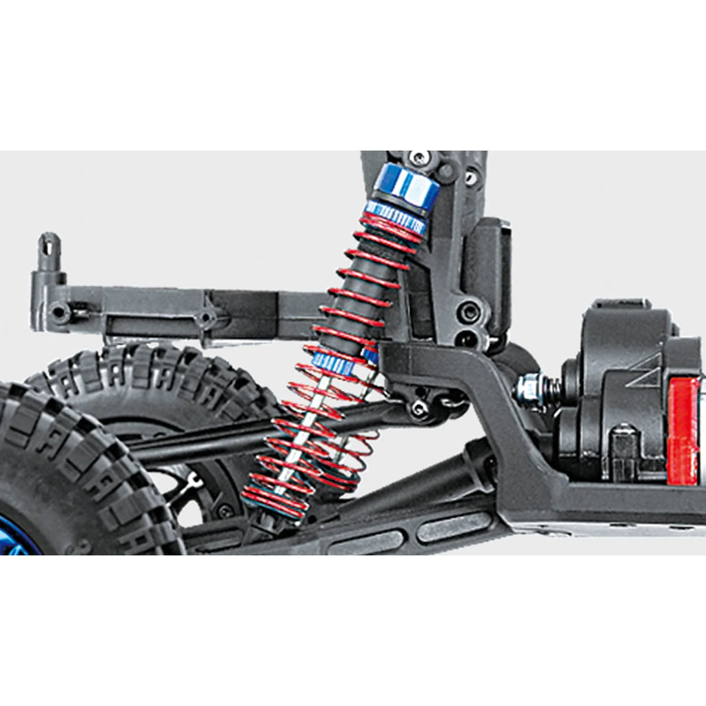 Amewi Fighter-1 Short Course Truck 4WD 22184 im Maßstab 1:12 Offroad RTR – Seitenansicht mit Federung, Reifen und Bremsanlage
