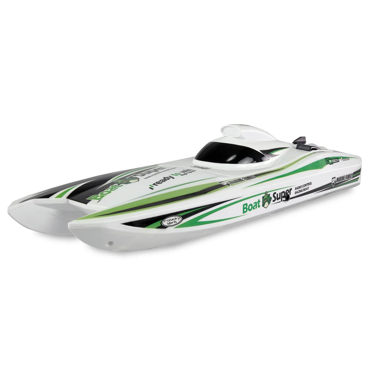 Amewi Green Arrow Katamaran brushless Jetantrieb 400mm 26113 Jetboot RTR – Seitenansicht