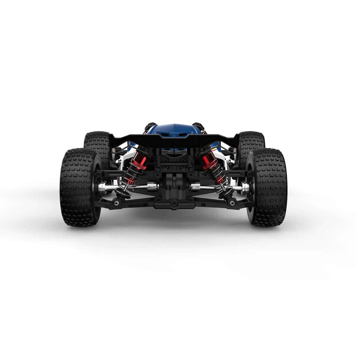 Amewi Hyper Go Buggy V2 brushless 4WD 22798 im Maßstab 1:16 Buggy RTR – Unteransicht mit Chassis, Federungen und Rädern