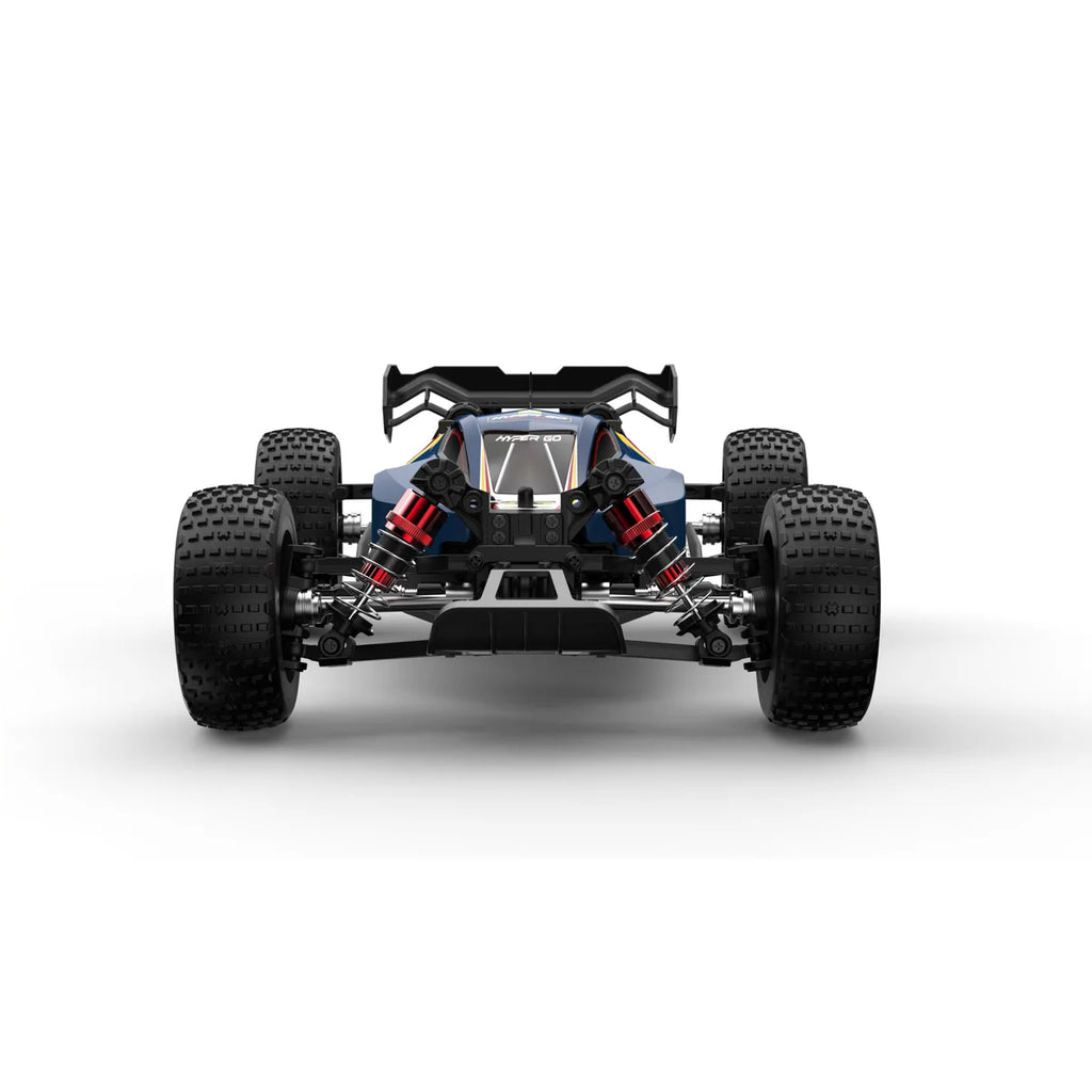 Amewi Hyper Go Buggy V2 brushless 4WD 22798 im Maßstab 1:16 Buggy RTR – Unteransicht mit Chassis, Federung und Rädern