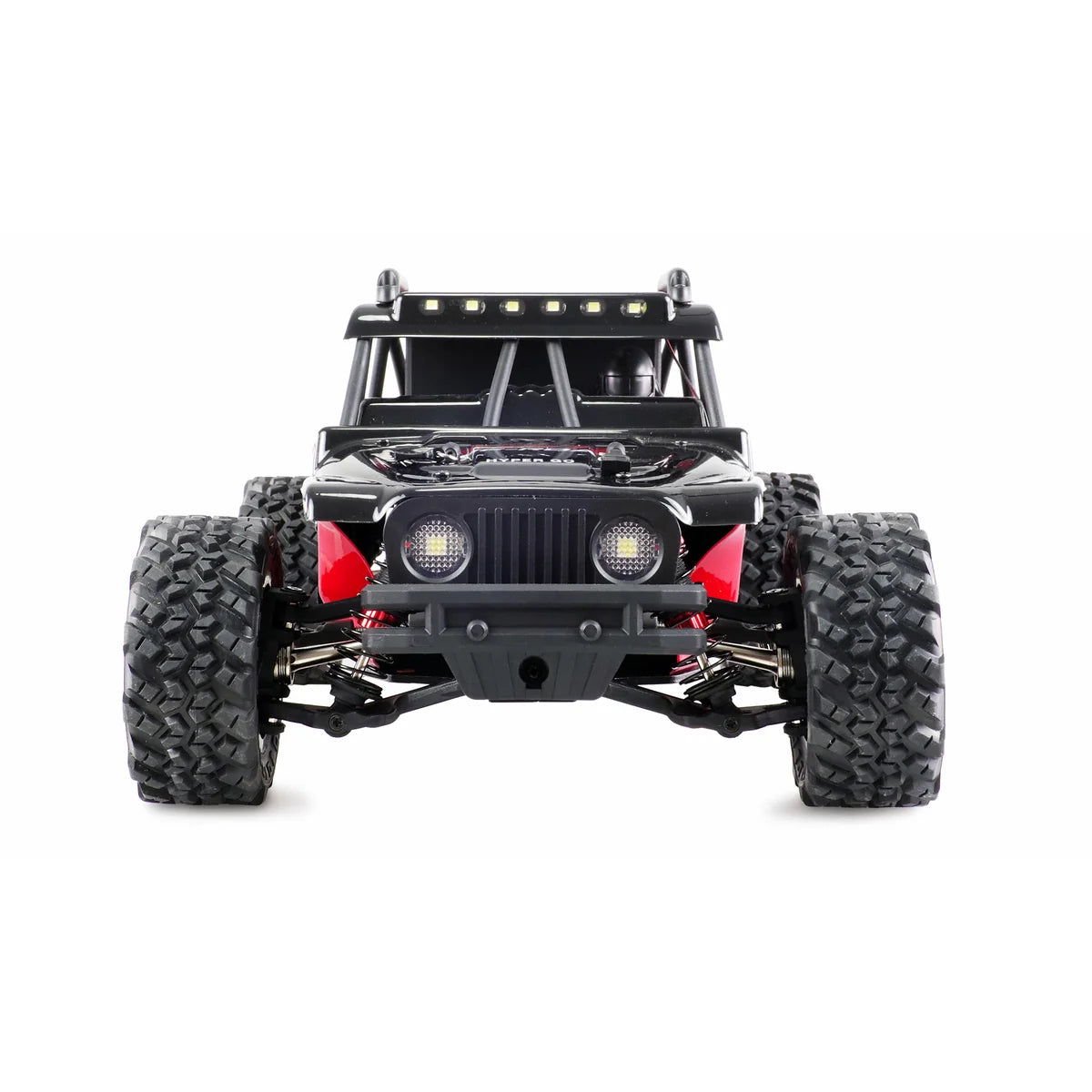 Amewi Hyper GO Desert Buggy brushless 4WD schwarz/rot 22658 im Maßstab 1:14 Buggy RTR – Frontansicht