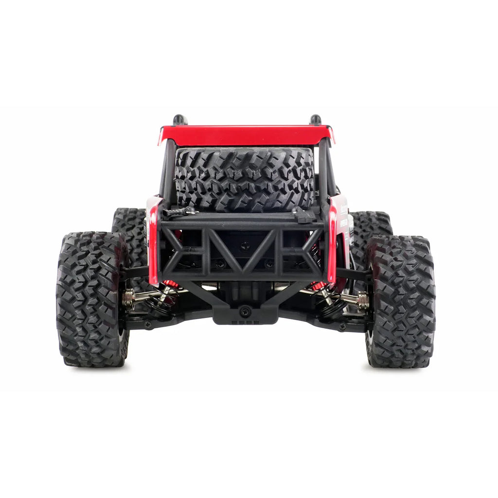 Amewi Hyper GO Desert Buggy brushless 4WD schwarz/rot 22658 im Maßstab 1:14 Buggy RTR – Rückansicht