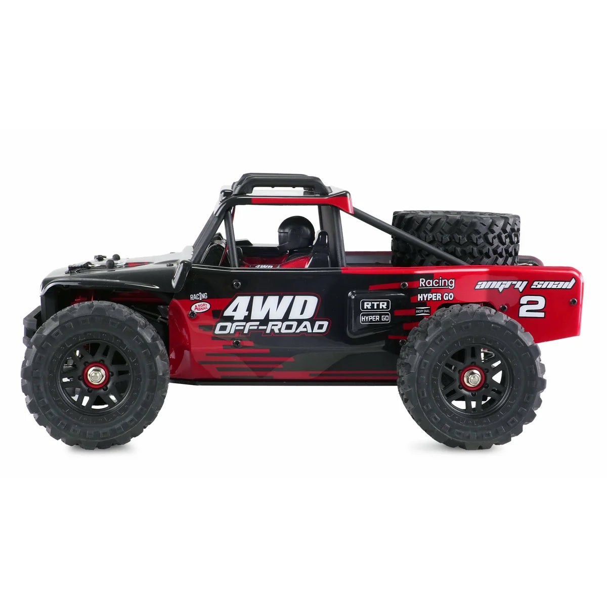 Amewi Hyper GO Desert Buggy brushless 4WD schwarz/rot 22658 im Maßstab 1:14 Buggy RTR – Seitenansicht