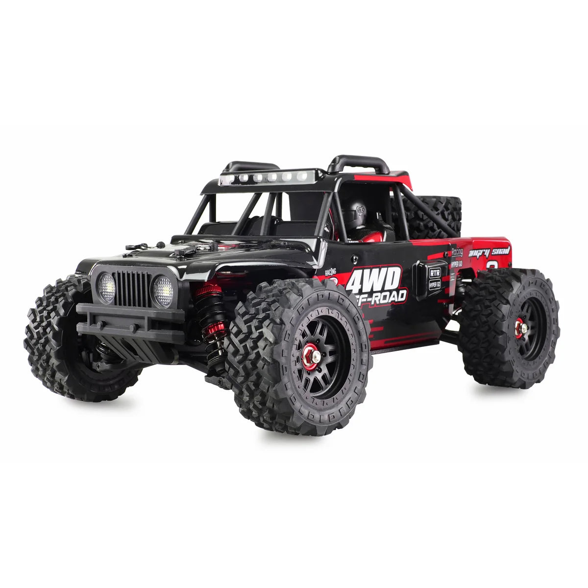 Amewi Hyper GO Desert Buggy brushless 4WD schwarz/rot 22658 im Maßstab 1:14 Buggy RTR – Seitenansicht