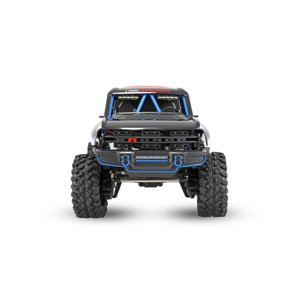 Amewi Hyper Go H18P Ford Bronco Baja 1000 brushless 22805 im Maßstab 1:18 Offroad RTR – Frontansicht