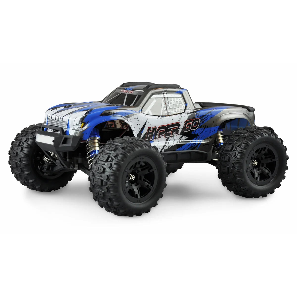 Amewi Hyper GO Monstertruck brushed 4WD mit GPS blau 22602 im Maßstab 1:16 Monster Truck RTR – Seitenansicht