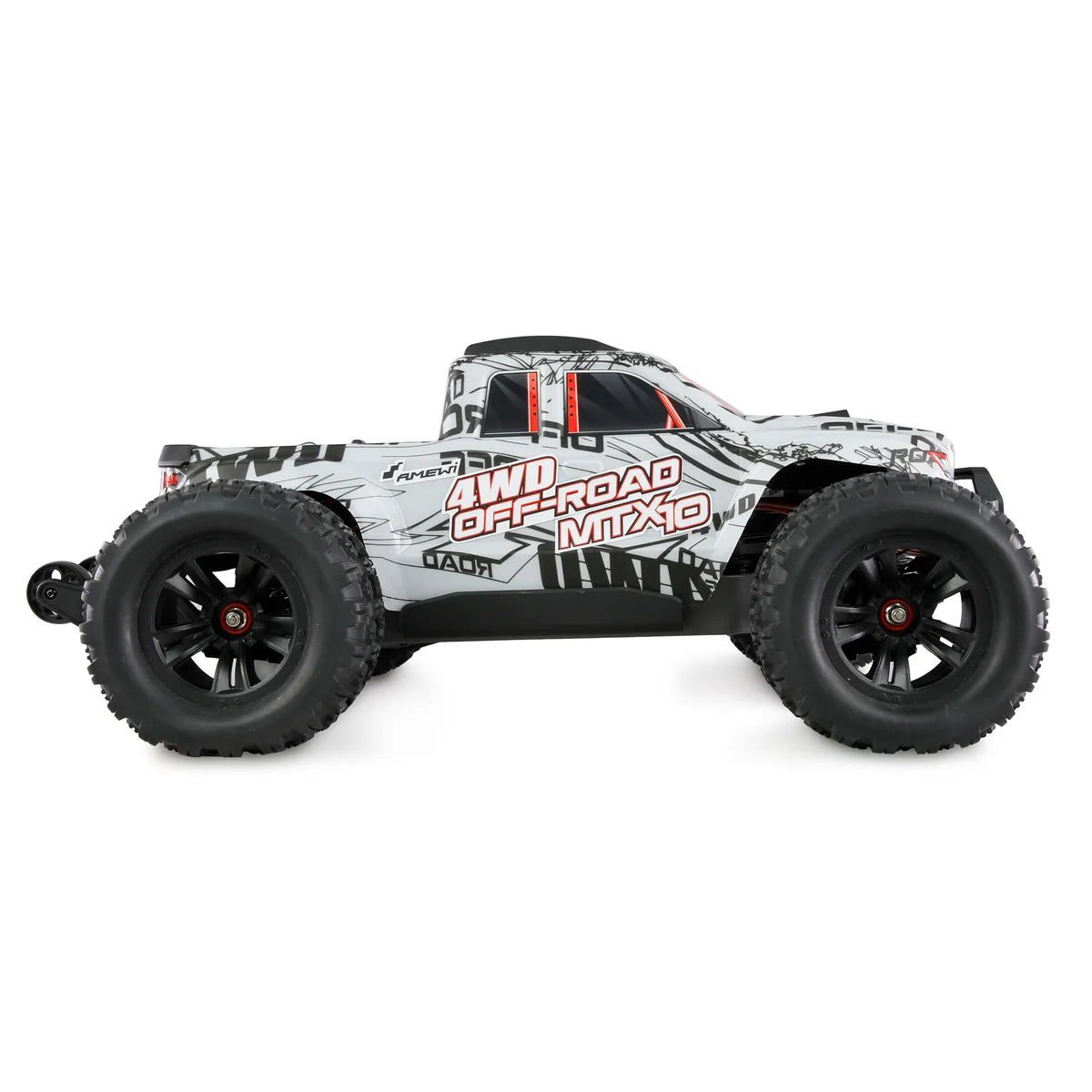 Amewi Hyper Go MTX10 Monstertruck Brushless Grau 22686 im Maßstab 1:10 Monster Truck ARTR – Seitenansicht