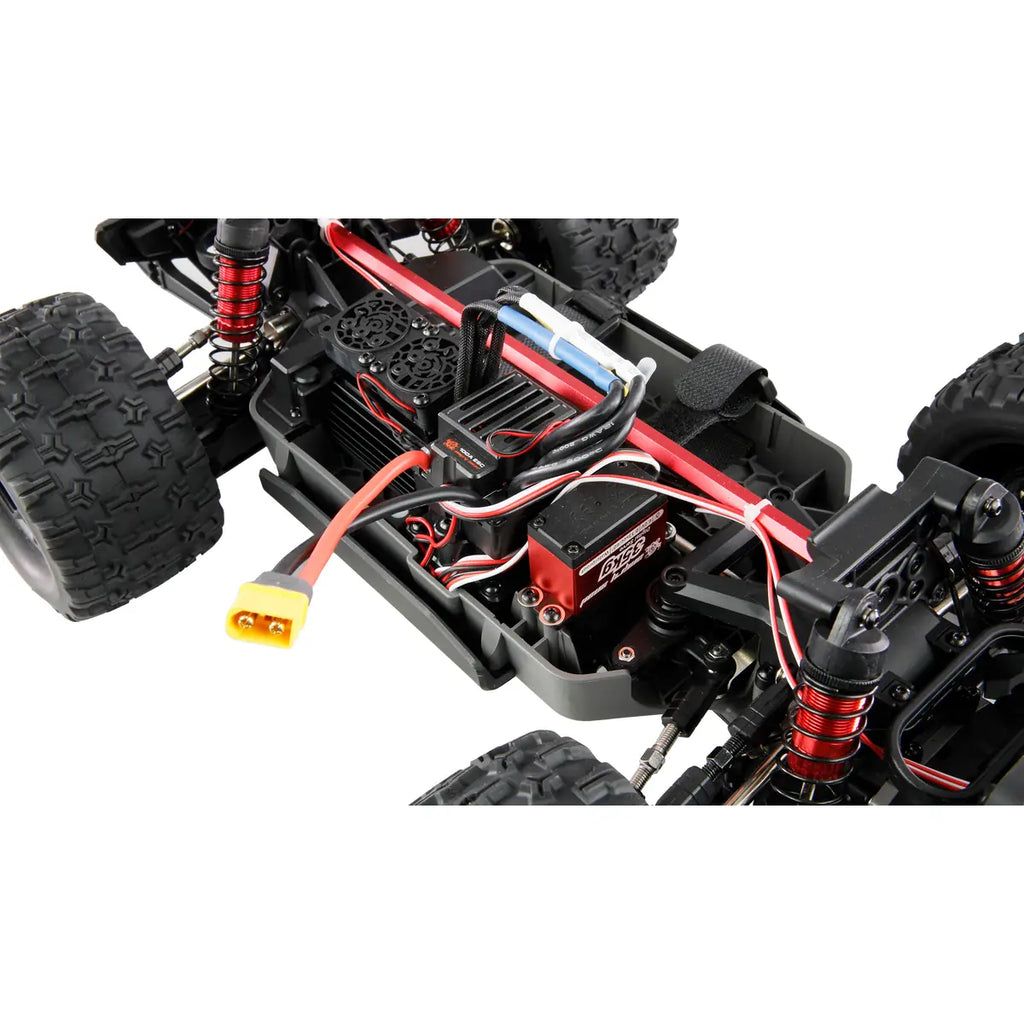 Amewi Hyper Go MTX10 Monstertruck Brushless Grau 22686 im Maßstab 1:10 Monster Truck ARTR – Unteransicht