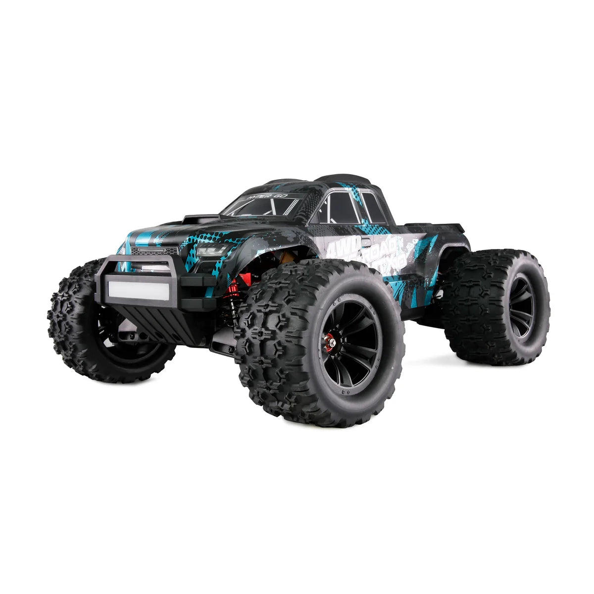 Amewi Hyper Go MTX10 Monstertruck Brushless Schwarz/blau 22688 im Maßstab 1:10 Monster Truck ARTR – Seitenansicht