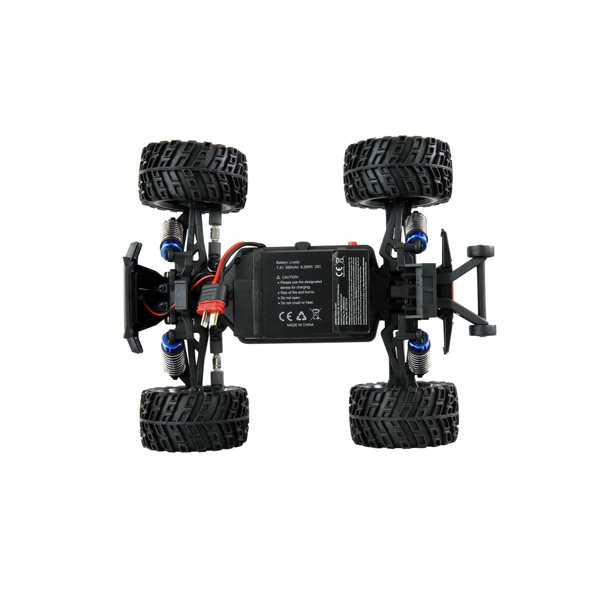 Amewi Hyper Go MTX20 Monstertruck brushless 22699 im Maßstab 1:20 Monster Truck RTR – Draufsicht