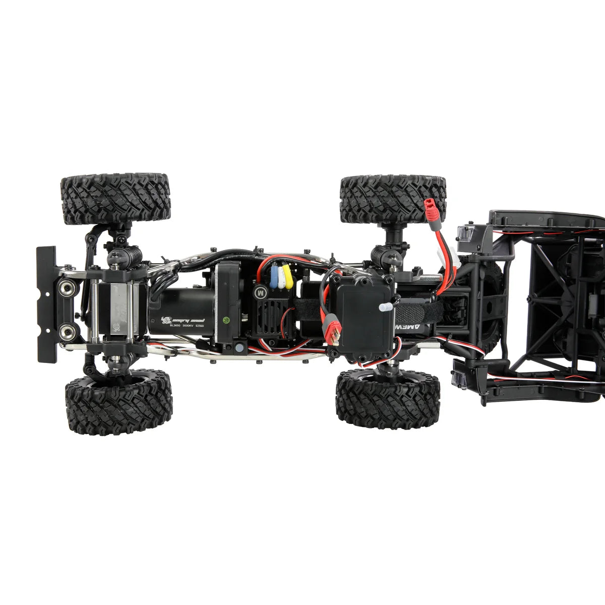 Amewi Hyper Go SC Scale Crawler brushless anthrazit 22701 im Maßstab 1:12 Crawler RTR – Draufsicht