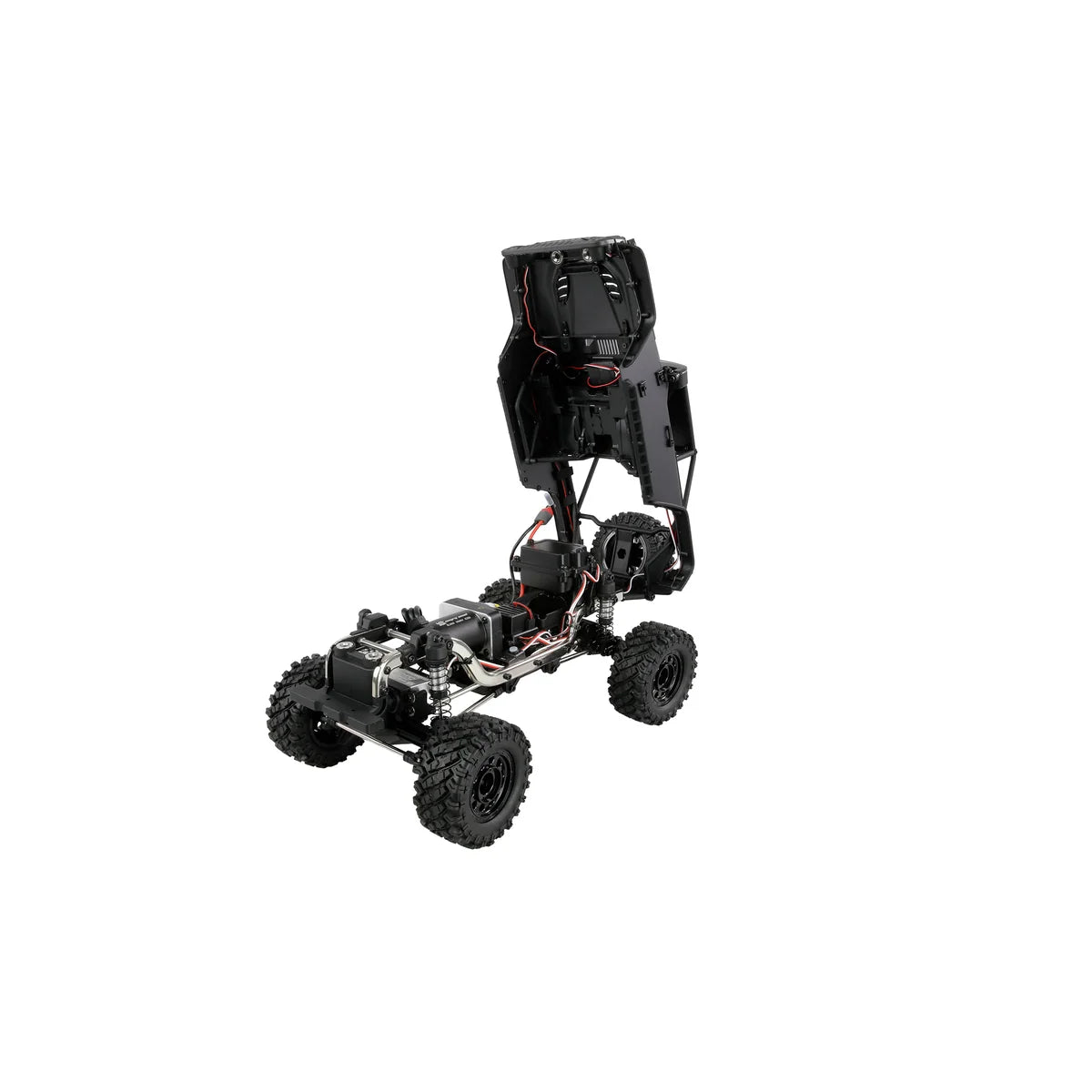 Amewi Hyper Go SC Scale Crawler brushless anthrazit 22701 im Maßstab 1:12 Crawler RTR – Seitenansicht
