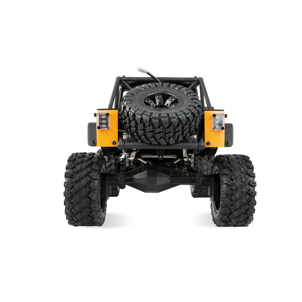 Amewi Hyper Go SC+ Scale Crawler brushless FOC gelb 22702 im Maßstab 1:12 Crawler RTR – Rückansicht