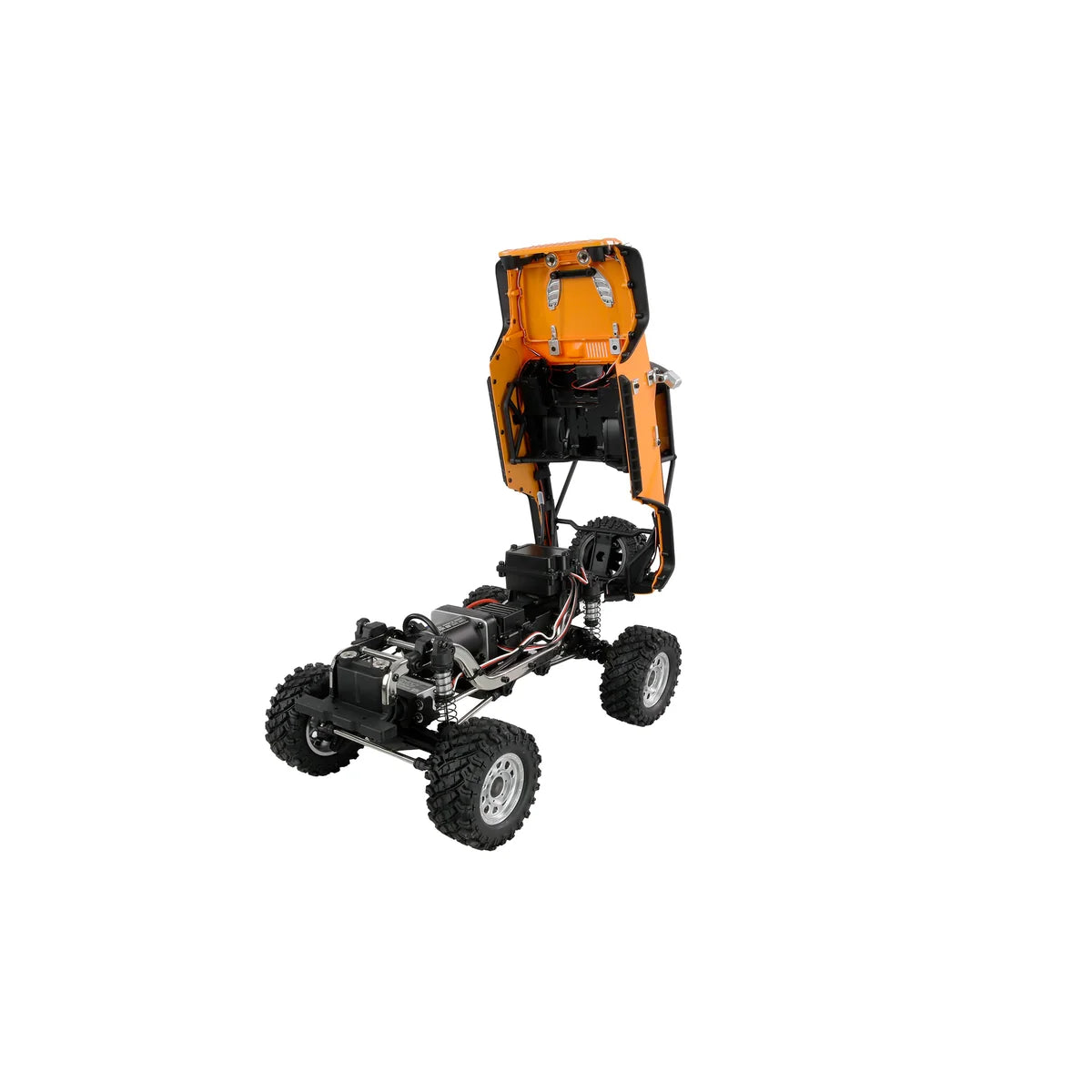 Amewi Hyper Go SC+ Scale Crawler brushless FOC gelb 22702 im Maßstab 1:12 Crawler RTR – Seitenansicht