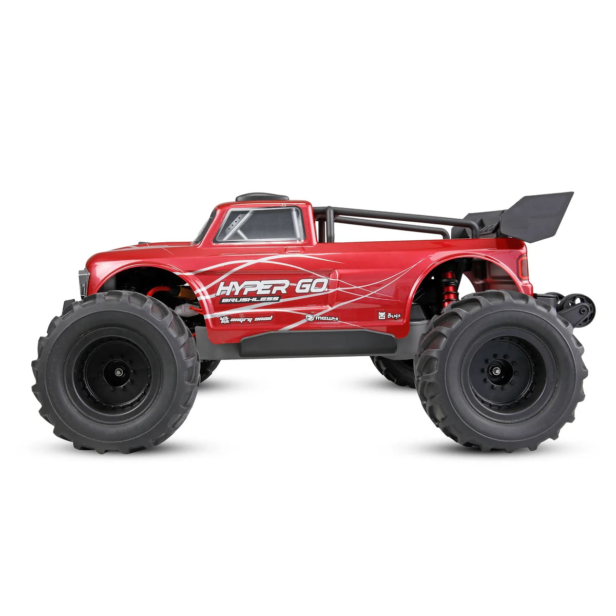 Amewi Hyper Go TX10 Truggy Brushless Rot 22772 im Maßstab 1:10 Offroad RTR – Seitenansicht