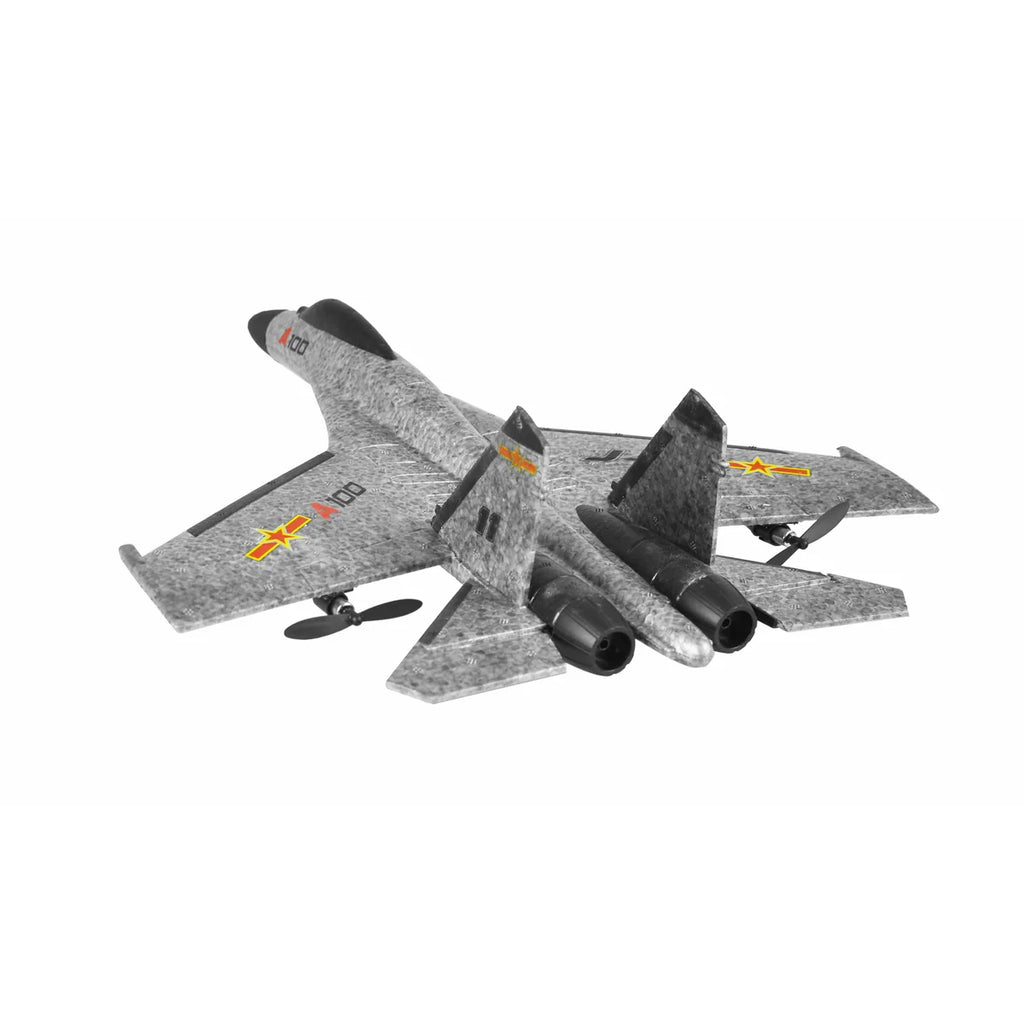 Amewi J-11 Flugzeug mit Gyro 3-Kanal 335mm 24090 Flugzeug RTF – Draufsicht mit zwei Triebwerken und Leitwerk