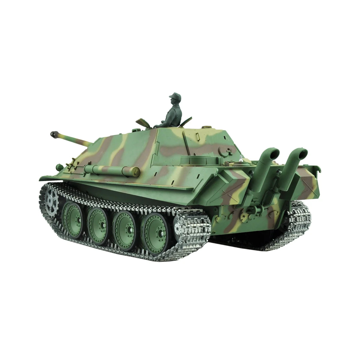 Amewi Jagdpanther G Advanced Line BB 23049 im Maßstab 1:16 Panzer RTR – Seitenansicht mit Tarnanstrich und Kettenfahrwerk