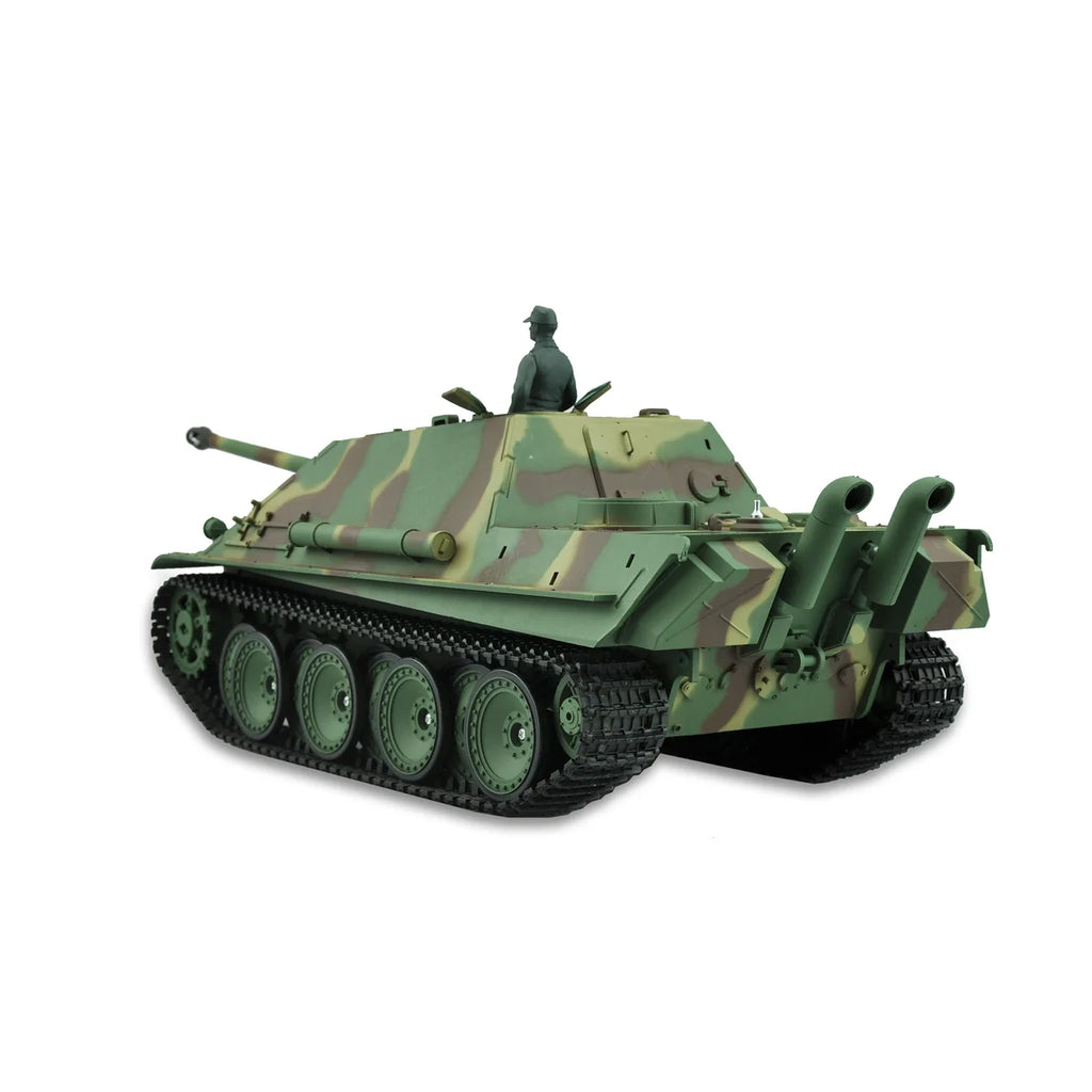 Amewi Jagdpanther G Standard Line IR/BB 23068 im Maßstab 1:16 Panzer RTR – Seitenansicht mit Tarnanstrich und Kettenlaufwerk