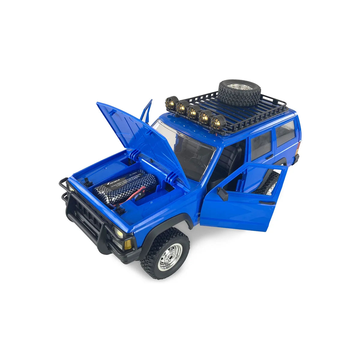Amewi JC-X12 Scale Geländewagen Blau 22633 im Maßstab 1:12 Offroad RTR – Draufsicht