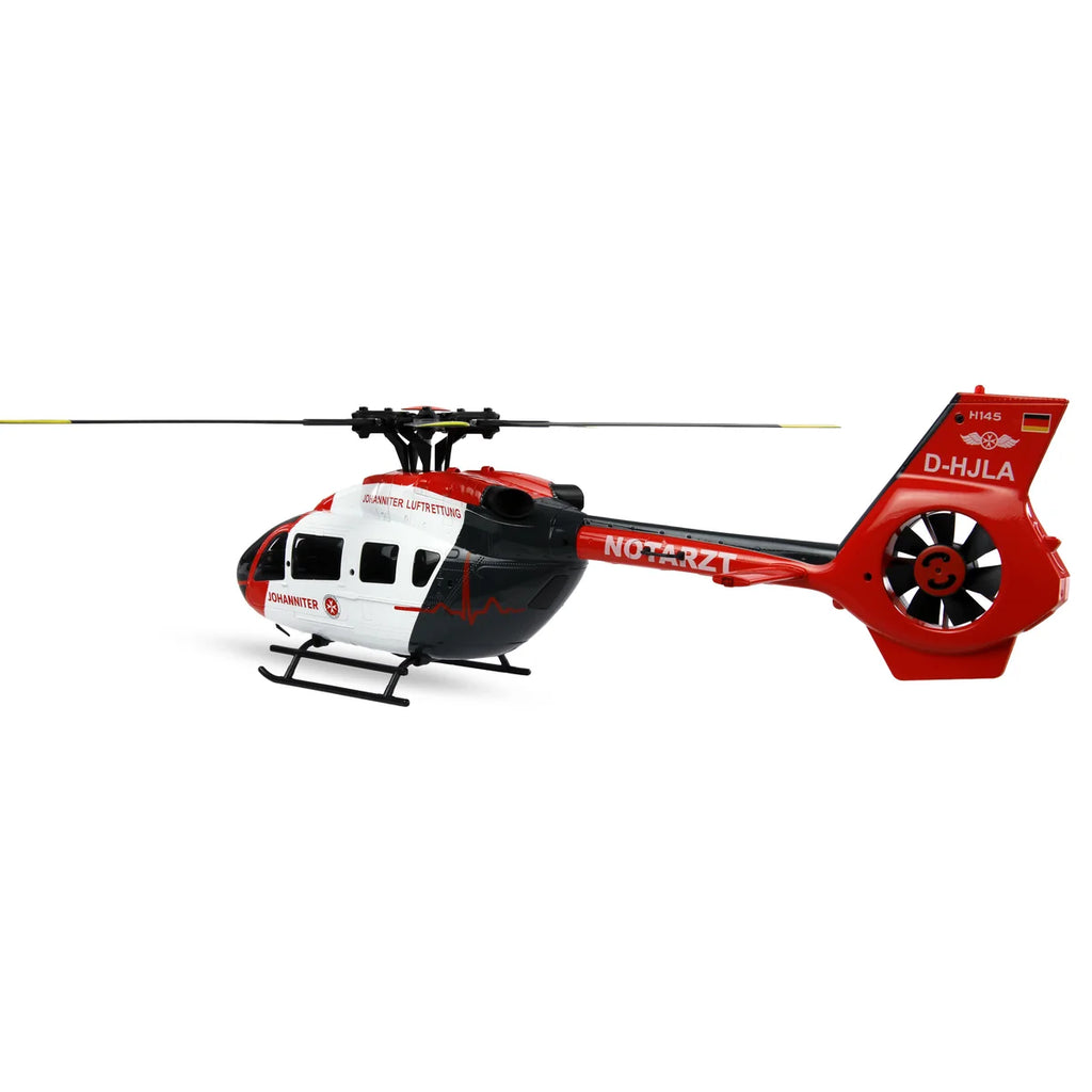 Amewi Johanniter H145 Helikopter Brushless 6-Kanal 6G 25365 Helikopter RTF – Seitenansicht