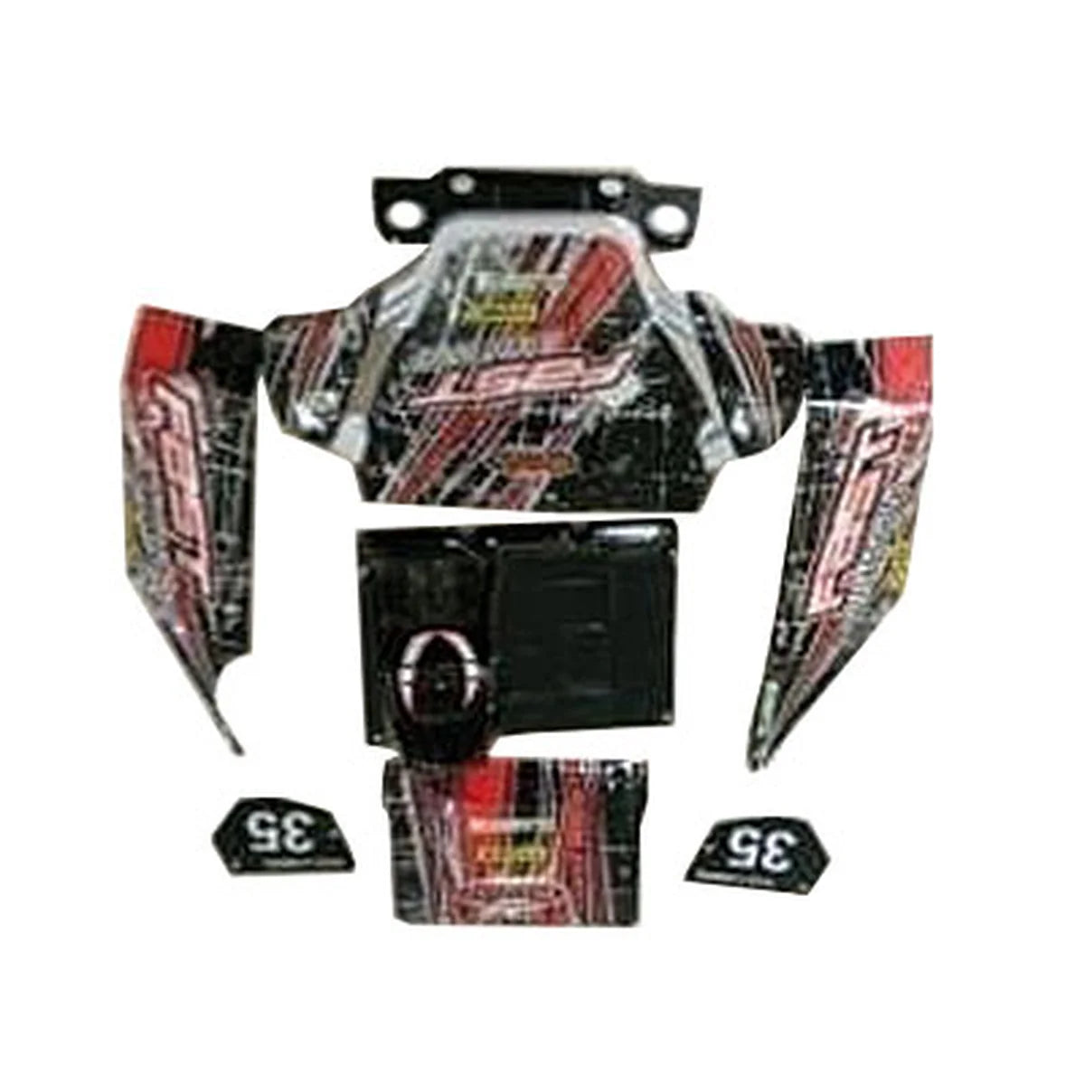 Amewi Karosserie 014-K949-105 Buggy – Lieferumfang und Zubehör Karosserieteile und Chassis-Komponenten ausgelegt