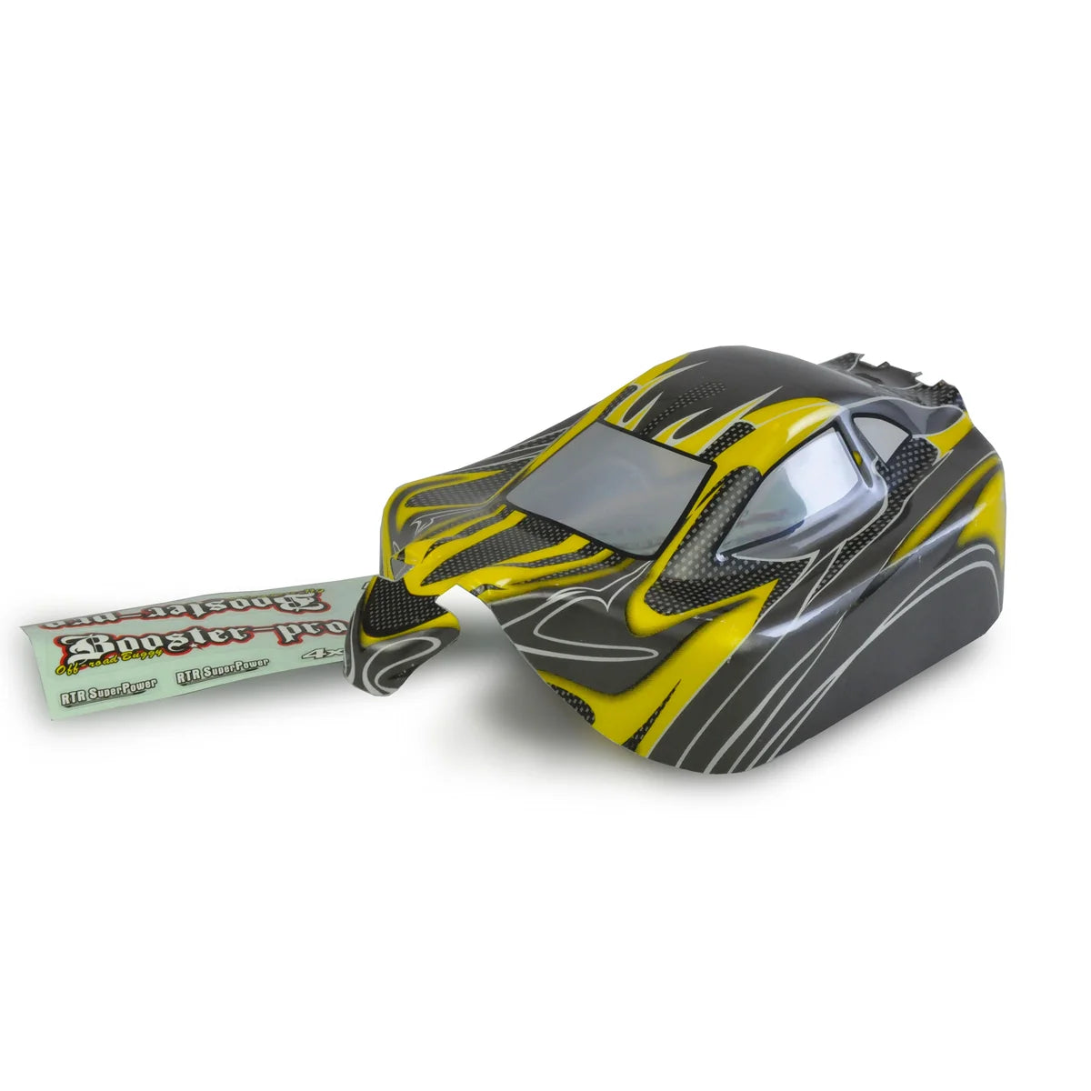 Amewi Karosserie Booster Pro BX , fertig lackiert für Buggy Booster Pro Brushless Gelb 004-22033-001 im Maßstab 1:10 Buggy – Seitenansicht