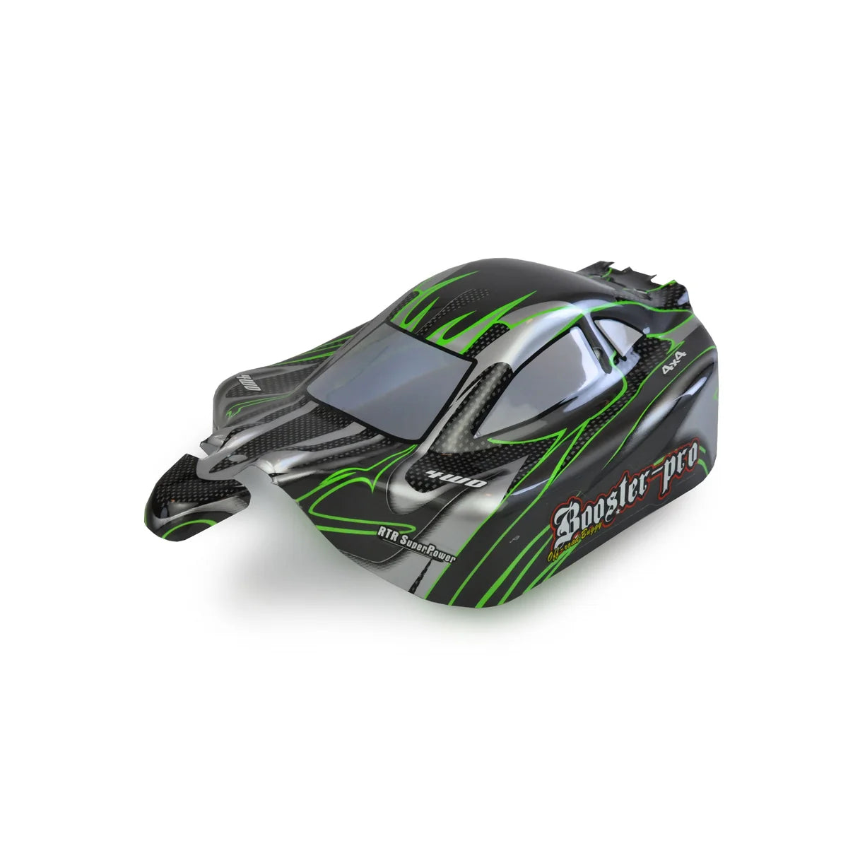 Amewi Karosserie Booster Pro BX , fertig lackiert für Buggy Booster Pro Brushless Grün 004-22033-002 im Maßstab 1:10 Buggy – Draufsicht