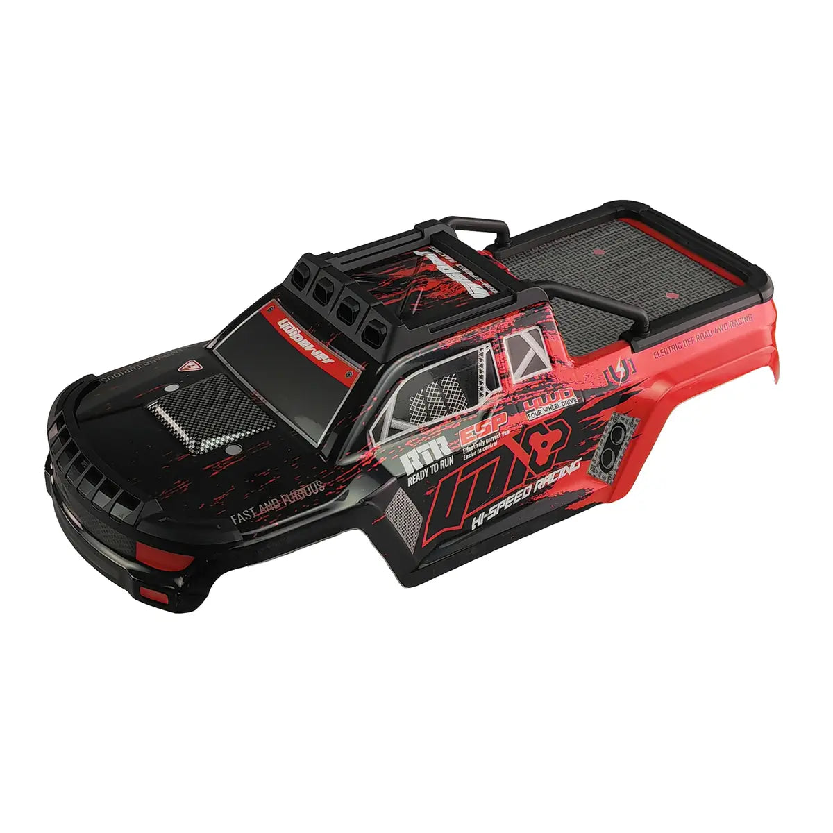 Amewi Karosserie Daphoenodon Monstertruck für Daphoenodon / Teleoceras Rot 014-P12001A – Draufsicht