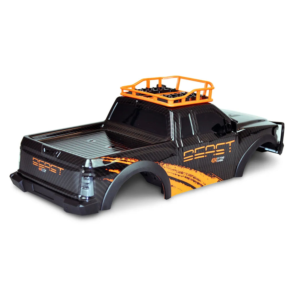 Amewi Karosserie Dirt Climbing Pick-Up für Dirt Climbing Suv Crawler 4wd Orange 017-1059 Crawler – Seitenansicht