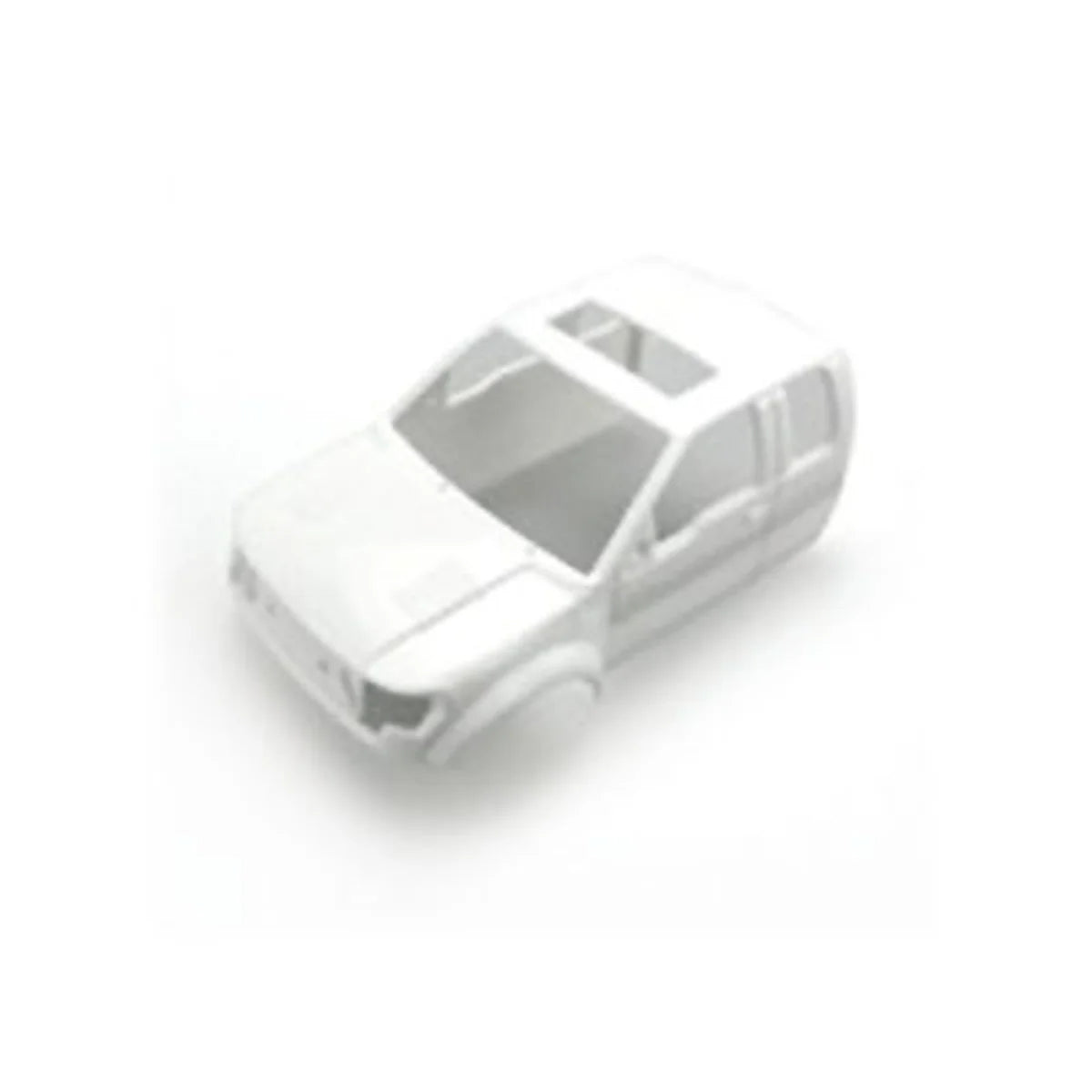 Amewi Karosserie für Pick-Up / SUV 016-SA0001 im Maßstab 1:35 – Draufsicht weiße Pick-up Karosserie von oben
