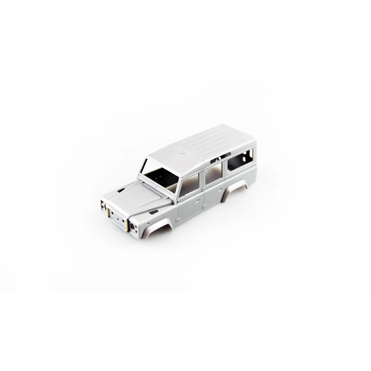 Amewi Karosserie für Pick-Up / SUV 016-SA0040 im Maßstab 1:35 – Draufsicht mit weißer Karosserie und schwarzen Fenstern
