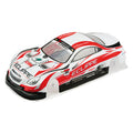 Amewi Karosserie lackiert AM10TC rot 009-105132R Touring Car & Onroad – Draufsicht mit roten und weißen Streifen, Touring Car