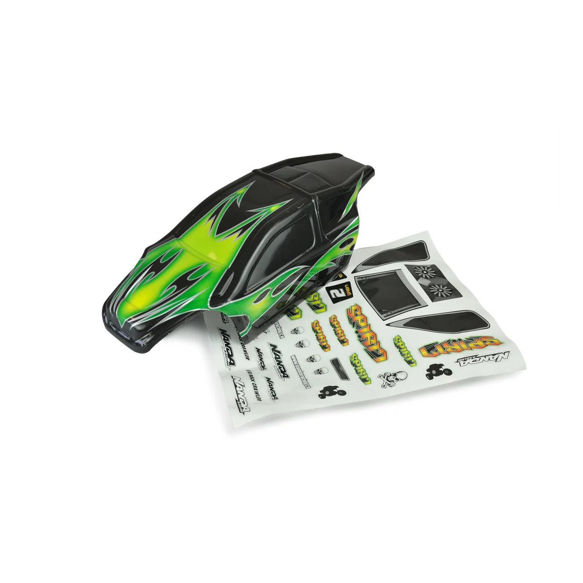 Amewi Karosserie schwarz/grün für Crawler Spirit 007-MT2213 Crawler – Lieferumfang und Zubehör