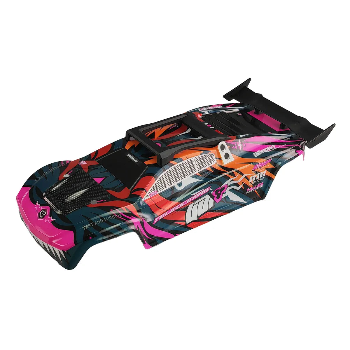 Amewi Karosserie Teleoceras Stunt Truck für Daphoenodon / Teleoceras Rot 014-P12002A – Draufsicht